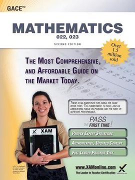 portada gace mathematics 022, 023 teacher certification study guide test prep (en Inglés)
