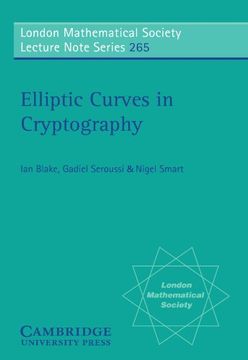 portada Elliptic Curves in Cryptography Paperback (London Mathematical Society Lecture Note Series) (en Inglés)