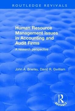 portada Human Resource Management Issues in Accounting and Auditing Firms: A Research Perspective (en Inglés)