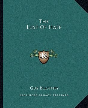 portada the lust of hate (in English)