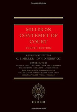 portada Miller on Contempt of Court 