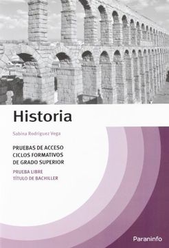 portada Temario Historia Pruebas de Acceso a Ciclos Formativos de Grado Superior (in Spanish)