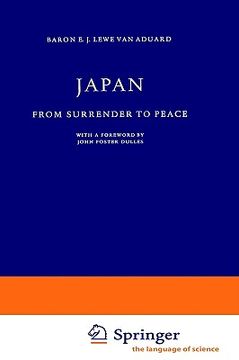 portada japan: from surrender to peace (en Inglés)