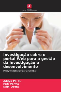 portada Investigação Sobre o Portal web Para a Gestão da Investigação e Desenvolvimento