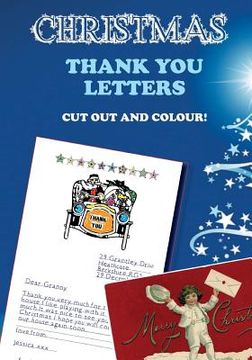 portada Christmas Thank You Letters: Cut Out and Colour (en Inglés)