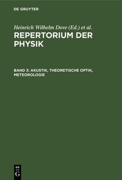 portada Akustik, Theoretische Optik, Meteorologie (en Alemán)