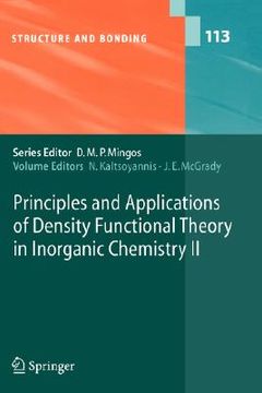 portada principles and applications of density functional theory in inorganic chemistry ii (en Inglés)