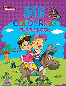 portada Big Colouring Purple Book for 5 to 9 Years old Kids fun Activity and Colouring Book for Children (in English)
