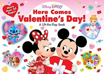 portada Disney Baby Here Comes Valentine'S Day! A Lift-The-Flap Book (en Inglés)