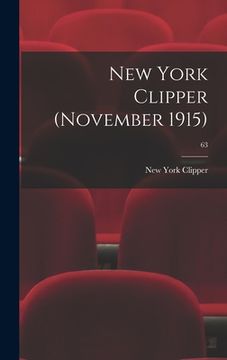 portada New York Clipper (November 1915); 63 (en Inglés)