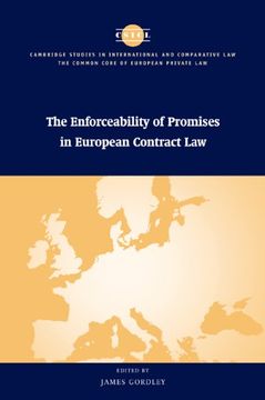 portada The Enforceability of Promises in European Contract law (The Common Core of European Private Law) (en Inglés)