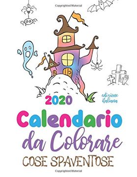 portada Calendario da Colorare 2020 Cose Spaventose (Edizione Italiana) (in Italian)
