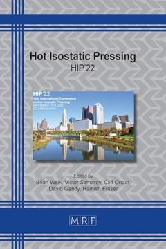 portada Hot Isostatic Pressing: Hip'22 (Materials Research Proceedings) (en Inglés)