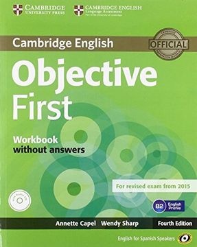 portada Objective First for Spanish Speakers Workbook Without Answers With Audio cd 4th Edition (en Inglés)
