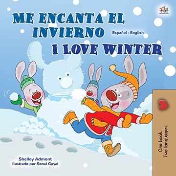 portada I Love Winter (Spanish English Bilingual Children'S Book) (Spanish English Bilingual Collection) (in Spanish)