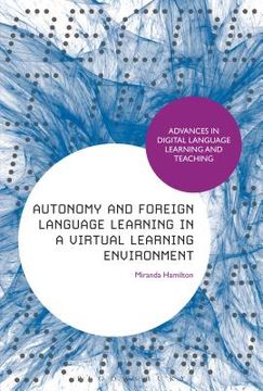 portada autonomy and foreign language learning in a virtual learning environment (en Inglés)