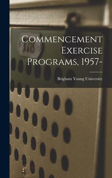portada Commencement Exercise Programs, 1957- (in English)