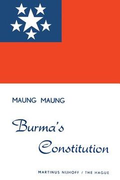 portada Burma's Constitution (en Inglés)