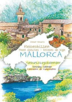 portada Geburtstagskalender Mallorca: Illustrierte Reiseskizzen von d. Braue