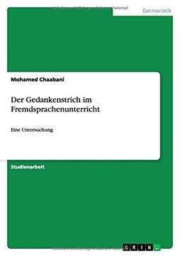portada Der Gedankenstrich im Fremdsprachenunterricht (German Edition)