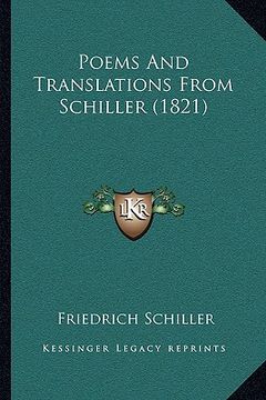 portada poems and translations from schiller (1821)