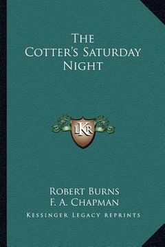 portada the cotter's saturday night (in English)