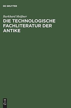 portada Die Technologische Fachliteratur der Antike (en Alemán)