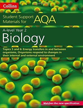 portada Collins Student Support Materials - Aqa a Level Biology Year 2 Topics 5 and 6 (en Inglés)