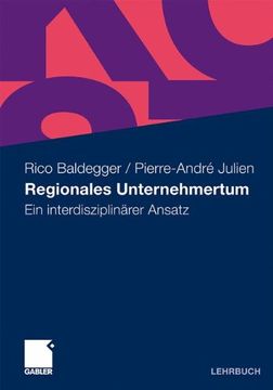 portada Regionales Unternehmertum: Ein Interdisziplinärer Ansatz (in German)