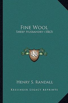 portada fine wool: sheep husbandry (1863) (in English)