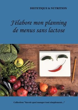 portada J'élabore mon planning de menus sans lactose (en Francés)
