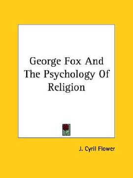portada george fox and the psychology of religion (en Inglés)