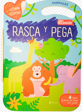 portada ANIMALES. RASCA Y PEGA. COLECCIÓN LLEVAME CONTIGO