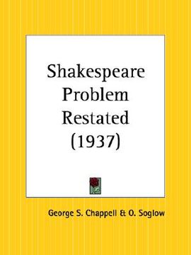 portada shakespeare problem restated (en Inglés)