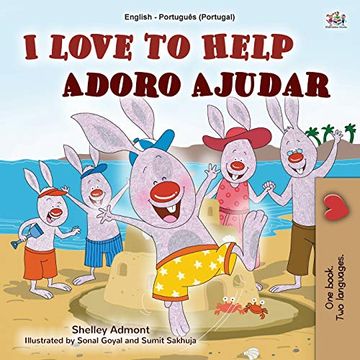 portada I Love to Help (English Portuguese Bilingual Book for Kids - Portugal): Portuguese European