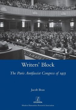 portada Writers' Block: The Paris Antifascist Congress of 1935 