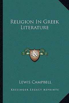 portada religion in greek literature (en Inglés)