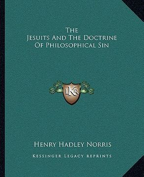 portada the jesuits and the doctrine of philosophical sin (in English)