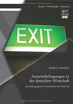 portada Austrittsbefragungen in der deutschen Wirtschaft: Eine Befragung der Unternehmen des DAX 100