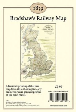 portada Bradshaw’S Railway map 1839: Wall map 
