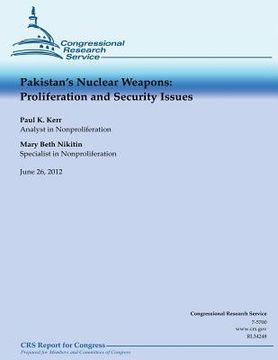 portada Pakistan's Nuclear Weapons: Proliferation and Security Issues (en Inglés)