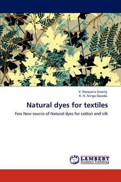 portada natural dyes for textiles (en Inglés)