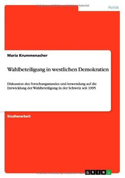 portada Wahlbeteiligung in westlichen Demokratien (German Edition)