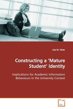 portada constructing a 'mature student' identity