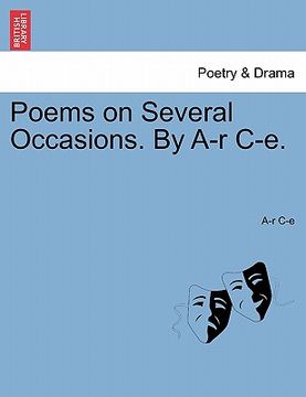 portada poems on several occasions. by a-r c-e. (en Inglés)