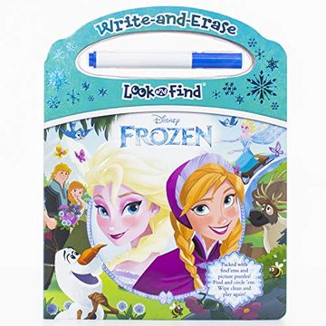portada Disney Frozen: Write-And-Erase Look and Find (en Inglés)