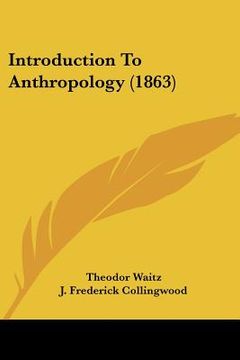 portada introduction to anthropology (1863) (en Inglés)
