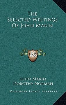 portada the selected writings of john marin (en Inglés)