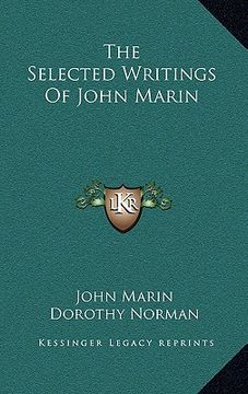 portada the selected writings of john marin