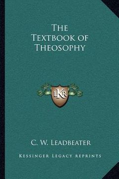 portada the textbook of theosophy (in English)